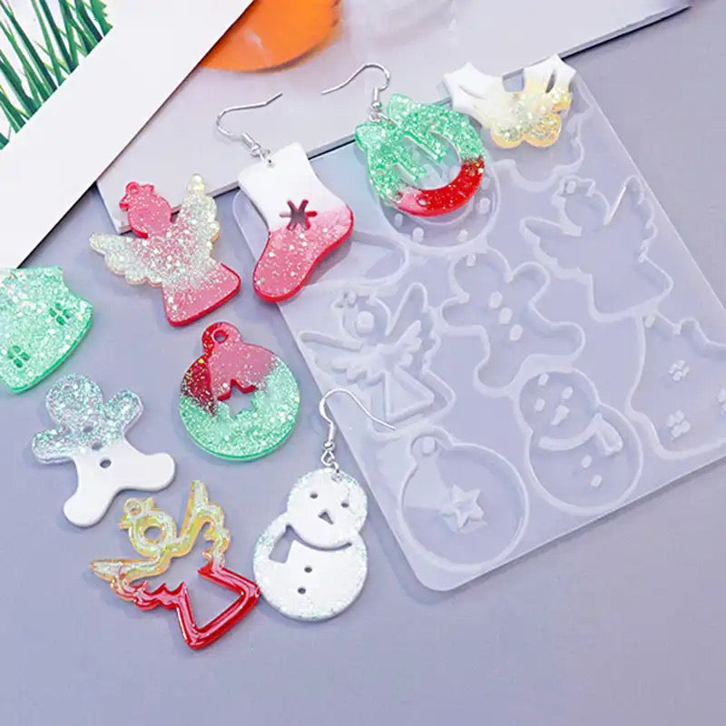 Christmas jewelry silicone resin mold