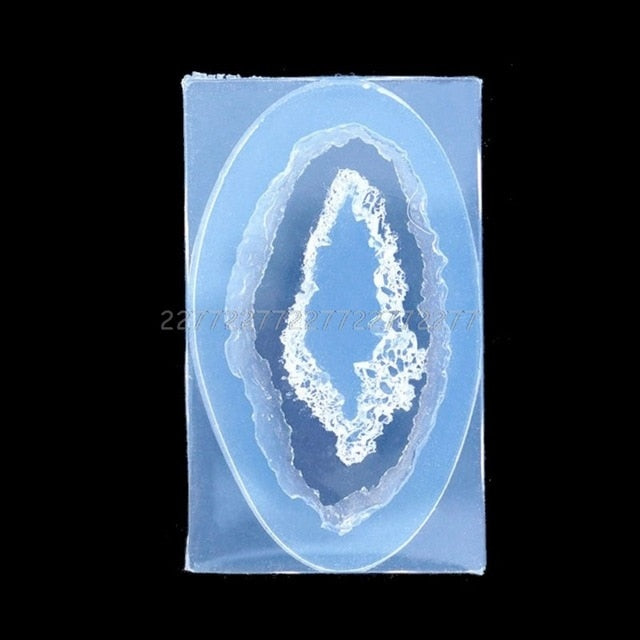 crystal resin geode art silicone jewelry epoxy mold