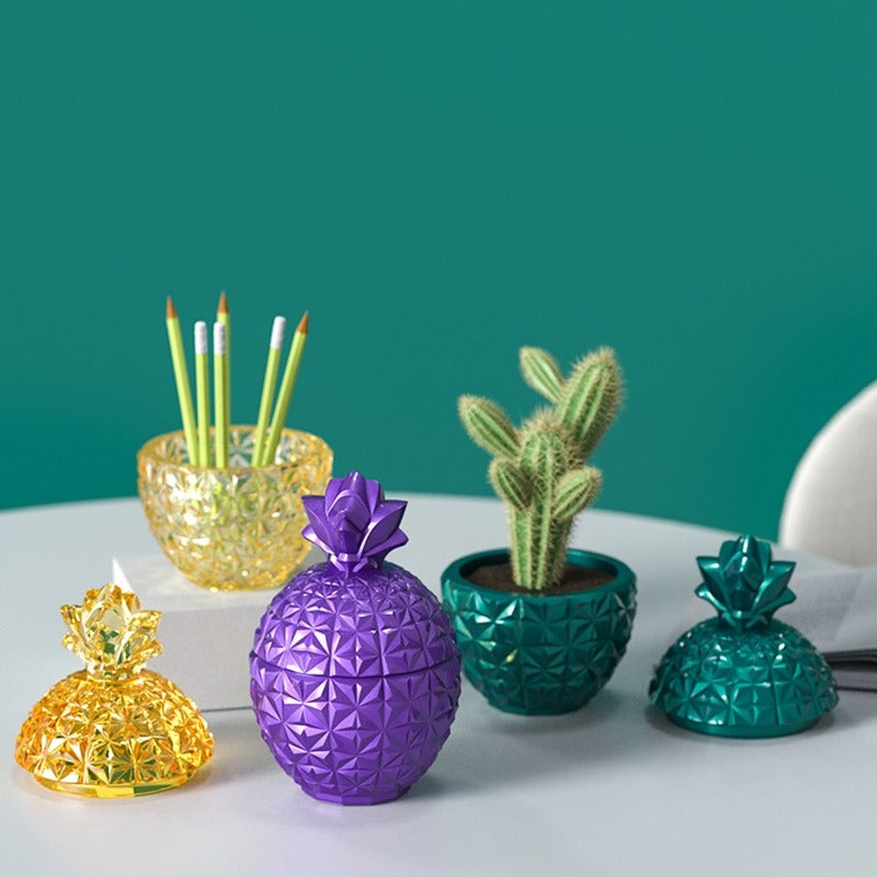 Pineapple Trinket Dish Resin Mold Phoenix 