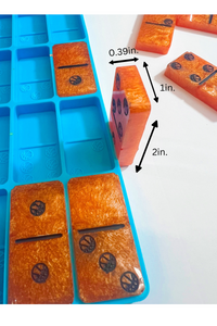 basketball domino silicone resin mold measurements