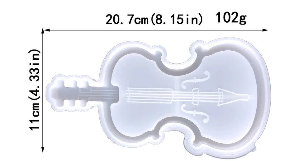 violin silicone resin mold dish