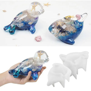 dolphin and seal silicone resin mold