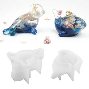 dolphin and seal silicone resin mold