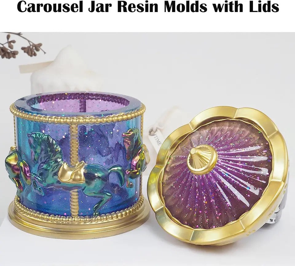 silicone resin carousel jar mold