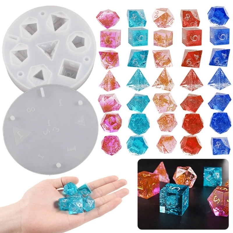 dice resin mold silicone  