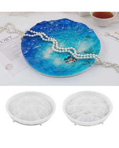 round wave tray resin mold