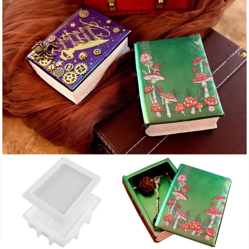book box silicone resin mold