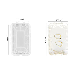 bow tray resin mold silicone set