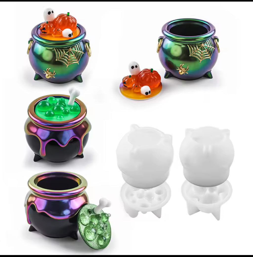 Witches Brew Jar Resin Mold