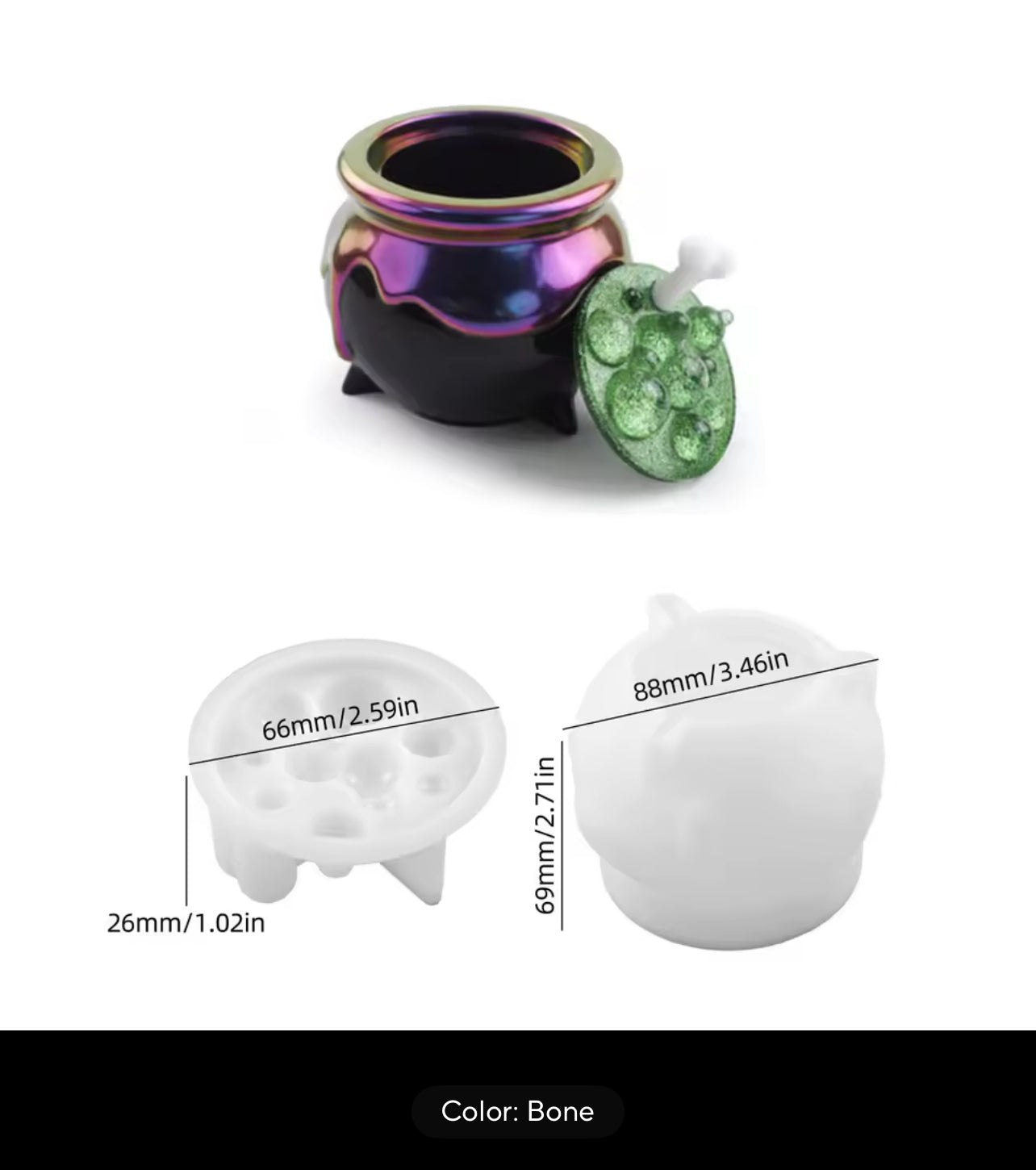 Witches Brew Jar Resin Mold