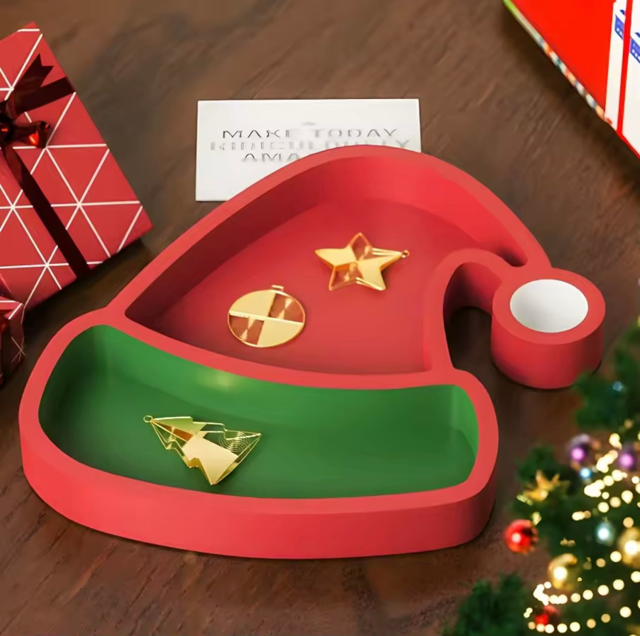 Santa Hat Dish Resin Mold