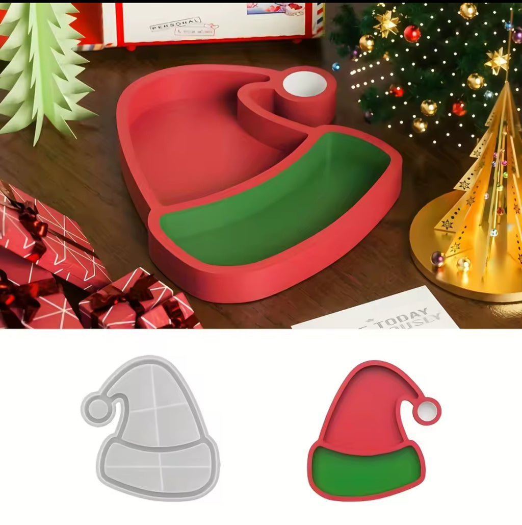 Santa Hat Dish Resin Mold