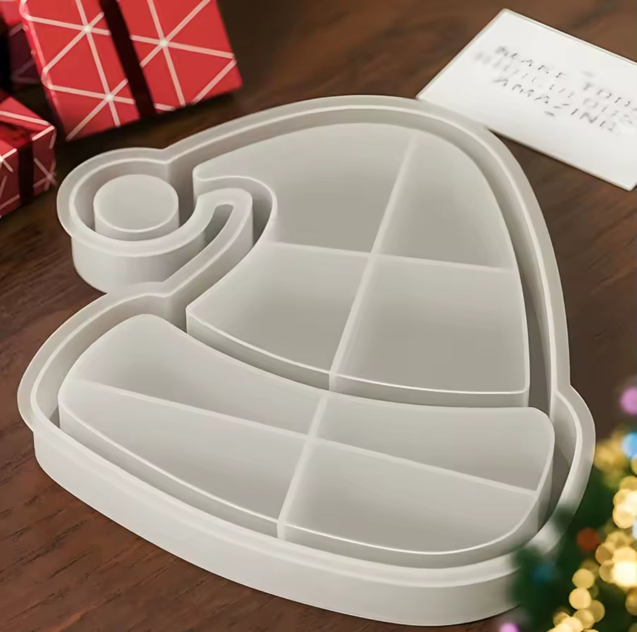 Santa Hat Dish Resin Mold