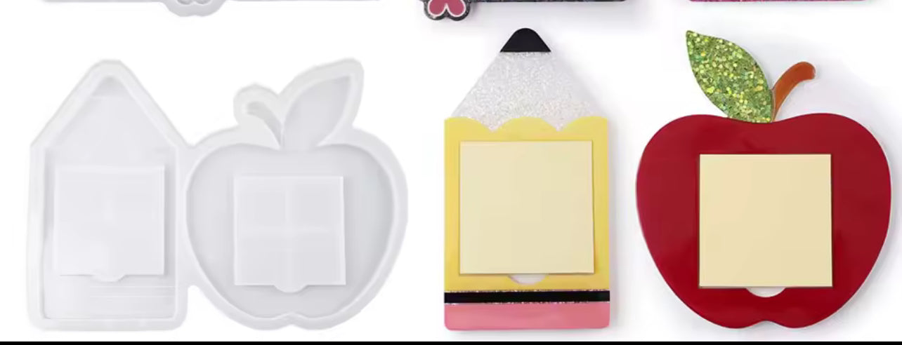 Sticky Note Apple Pencil Resin Mold