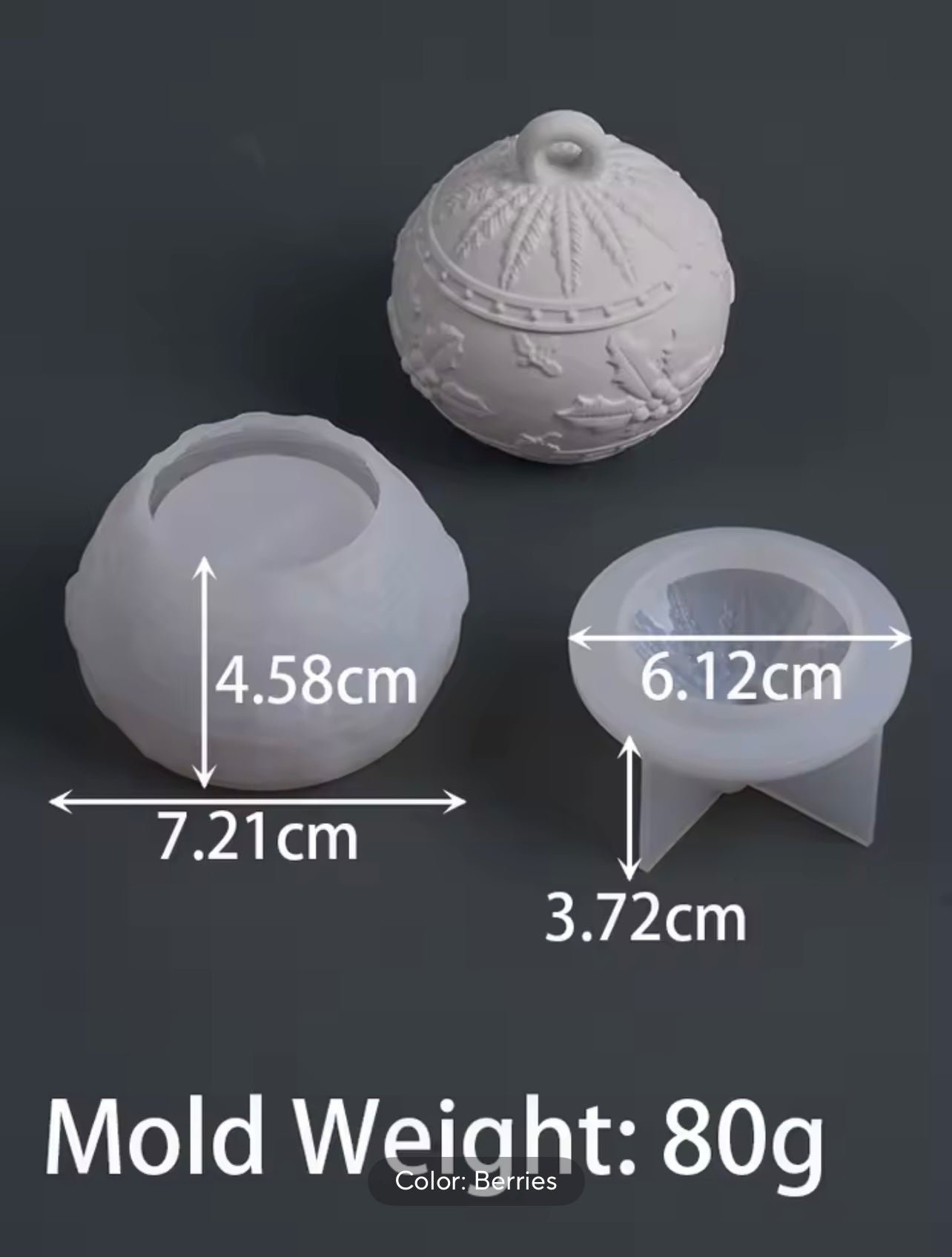 Ornament Jar Resin Mold