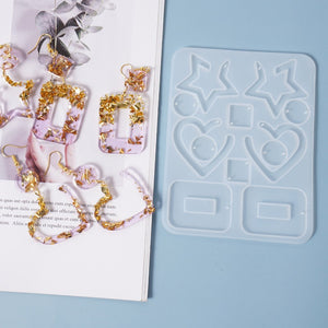 multi earring silicone resin mold