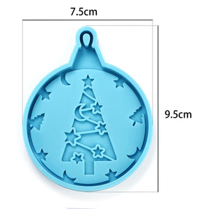 Christmas tree ornament silicone resin mold
