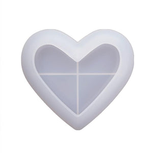 heart silicone resin mold dish