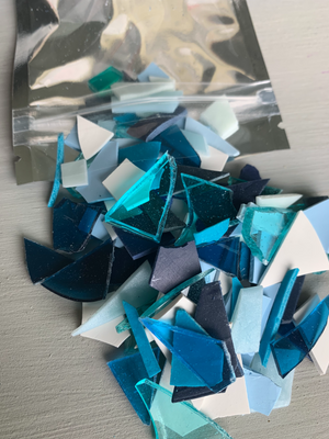Crystal Low Art Chips Terrazzo Collection - Blue Sunday