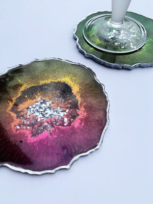 1562 Incredible Chameleon Resin Coasters With My NEW Built-In