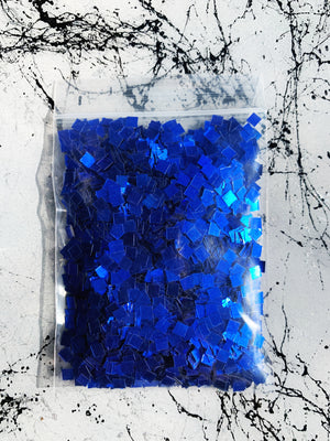 Large Square royal blue glitter for resin art coasters 