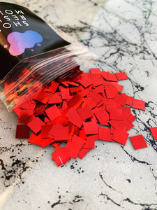 extra large square red glitter for resin art coasters