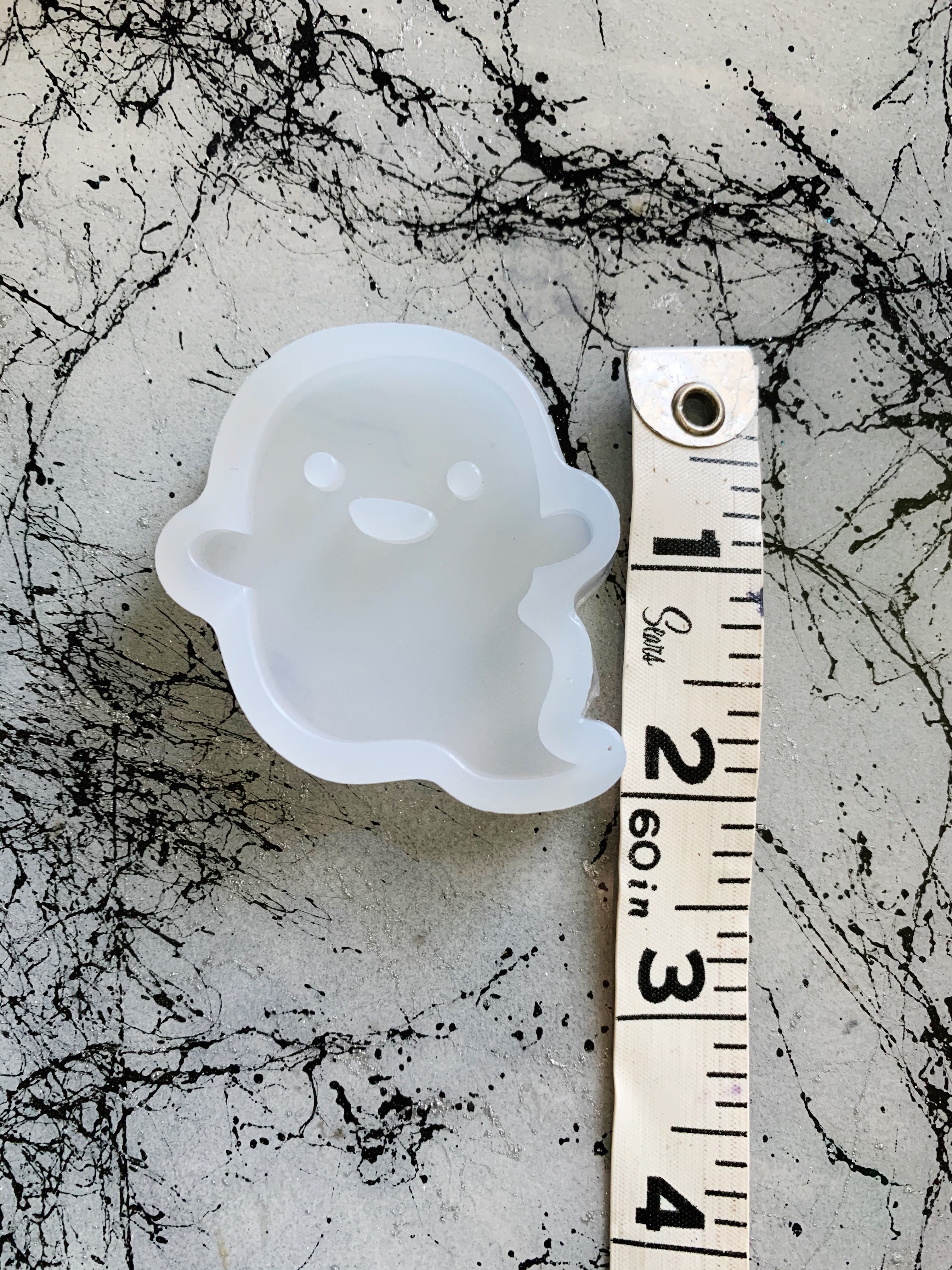 ghost haunted house resin mold for halloween silicone craft