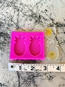 pineapple resin silicone earring mold craft