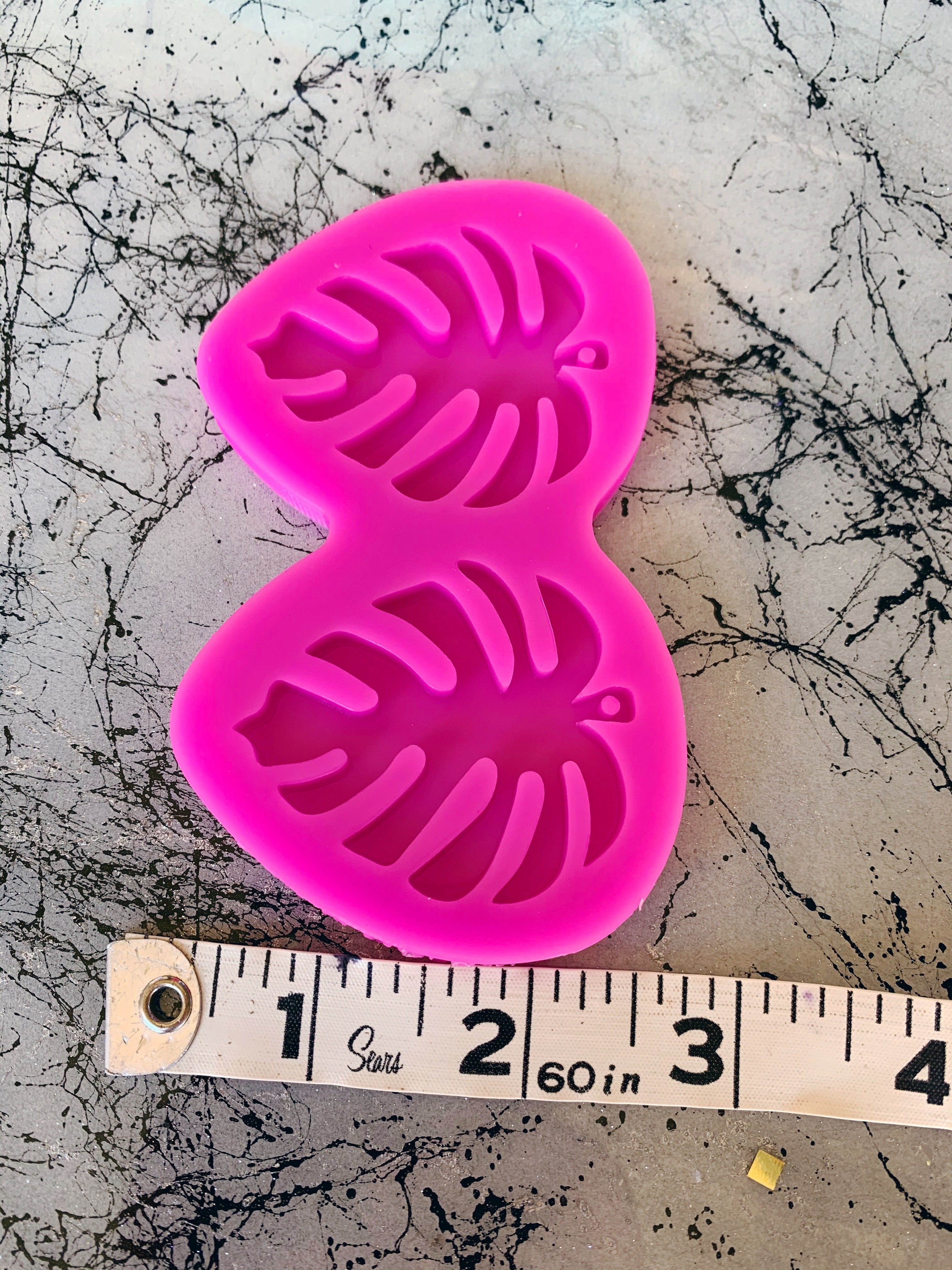 Unique Monstera Jewelry Mold for resin craft