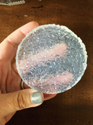 druzy resin silicone mold insert