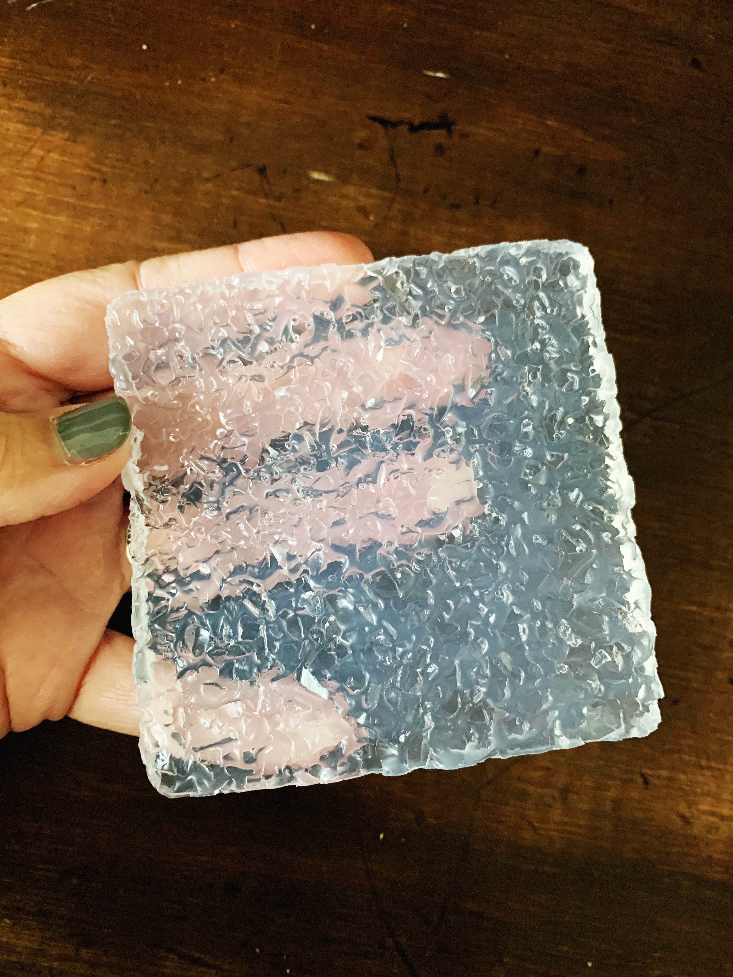 druzy resin silicone mold insert