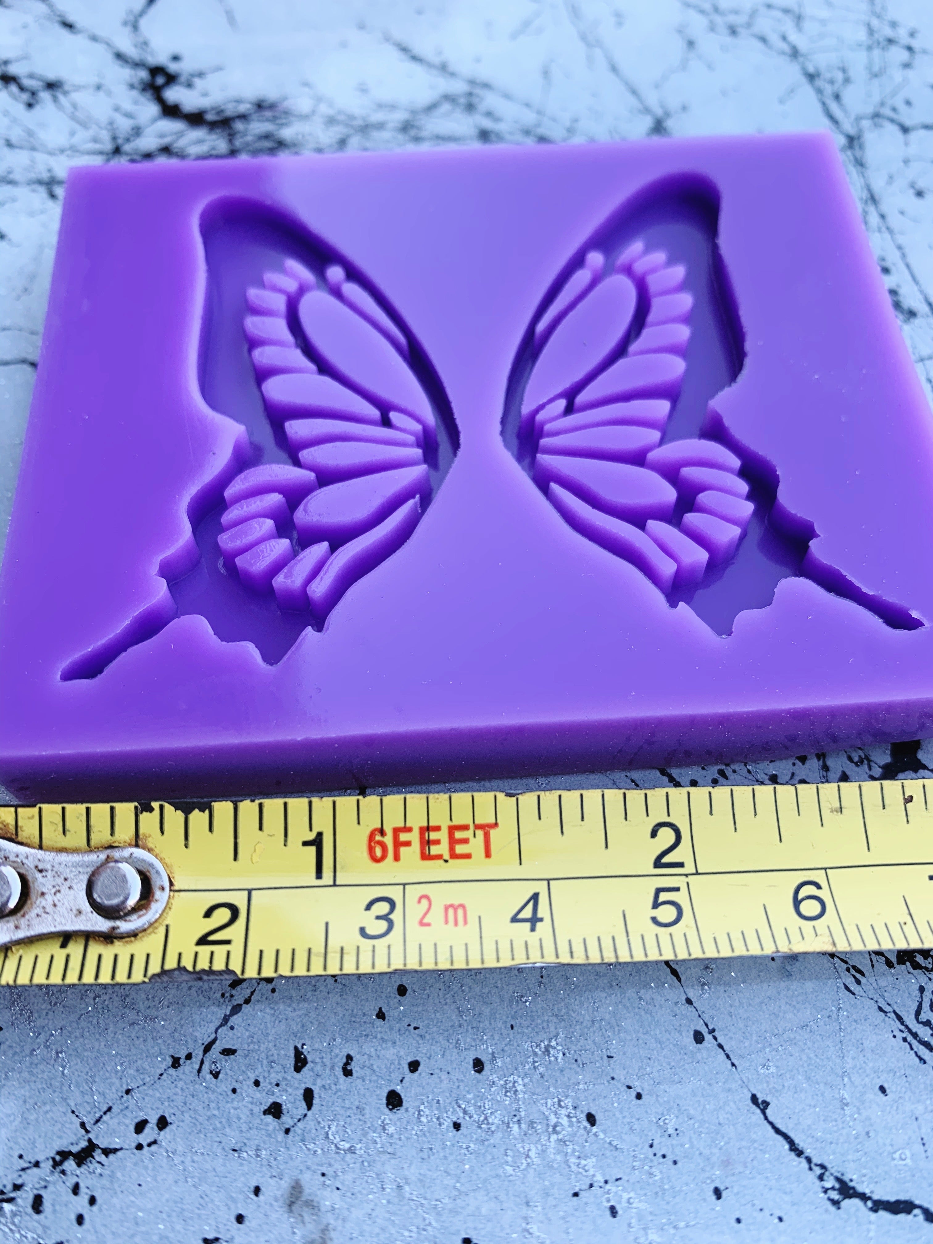 butterfly wing silicone resin mold jewelry earring