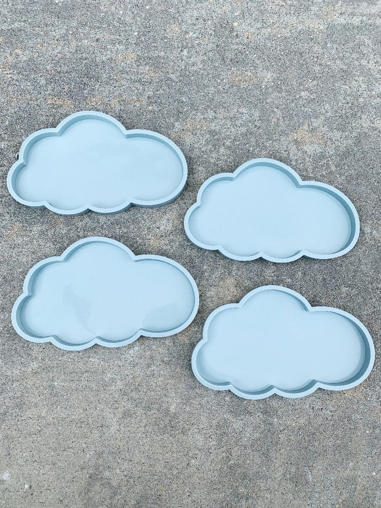 cloud coaster resin silicone mold