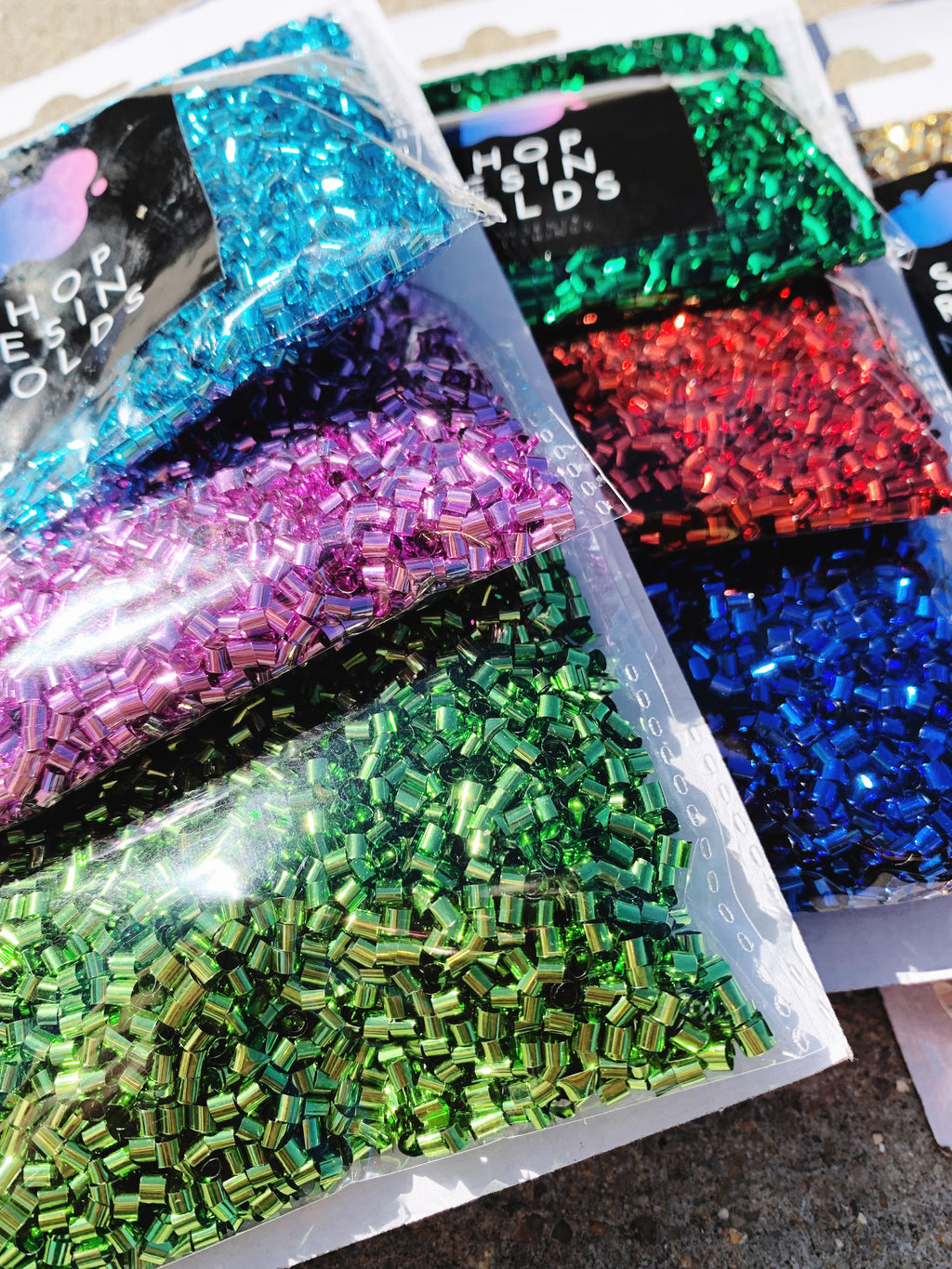 Spiral Foil Glitter For Resin Multi Color Pack