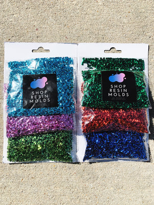 Spiral Foil Glitter For Resin Multi Color Pack
