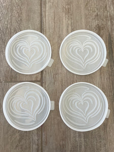 coffee swirl resin coaster mold