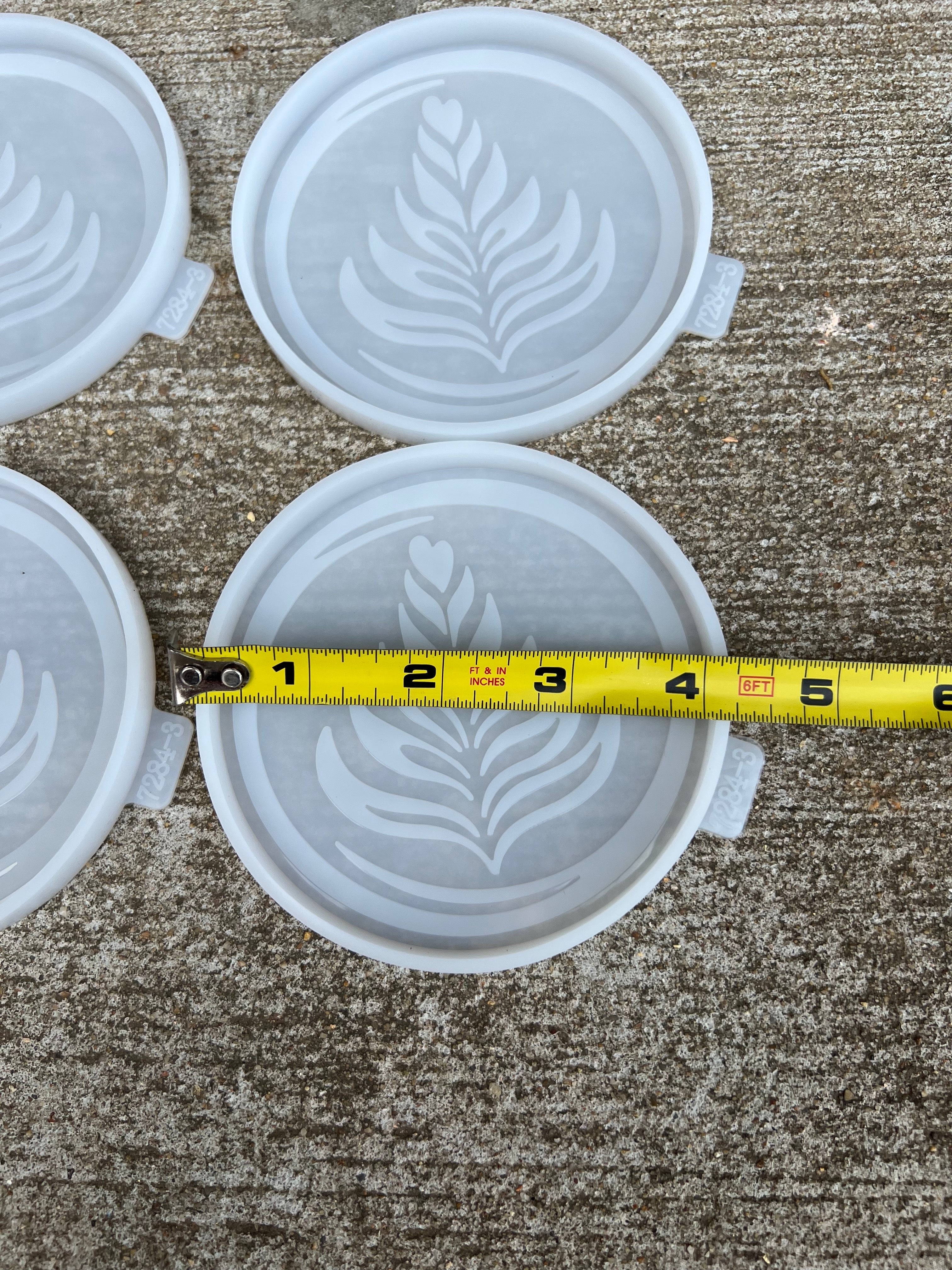 cappuccino swirl resin coaster mold