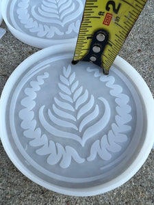 Latte Swirl Silicone Resin Coaster Molds