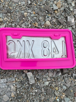 License Plate Frame Resin Mold, Unique Mold