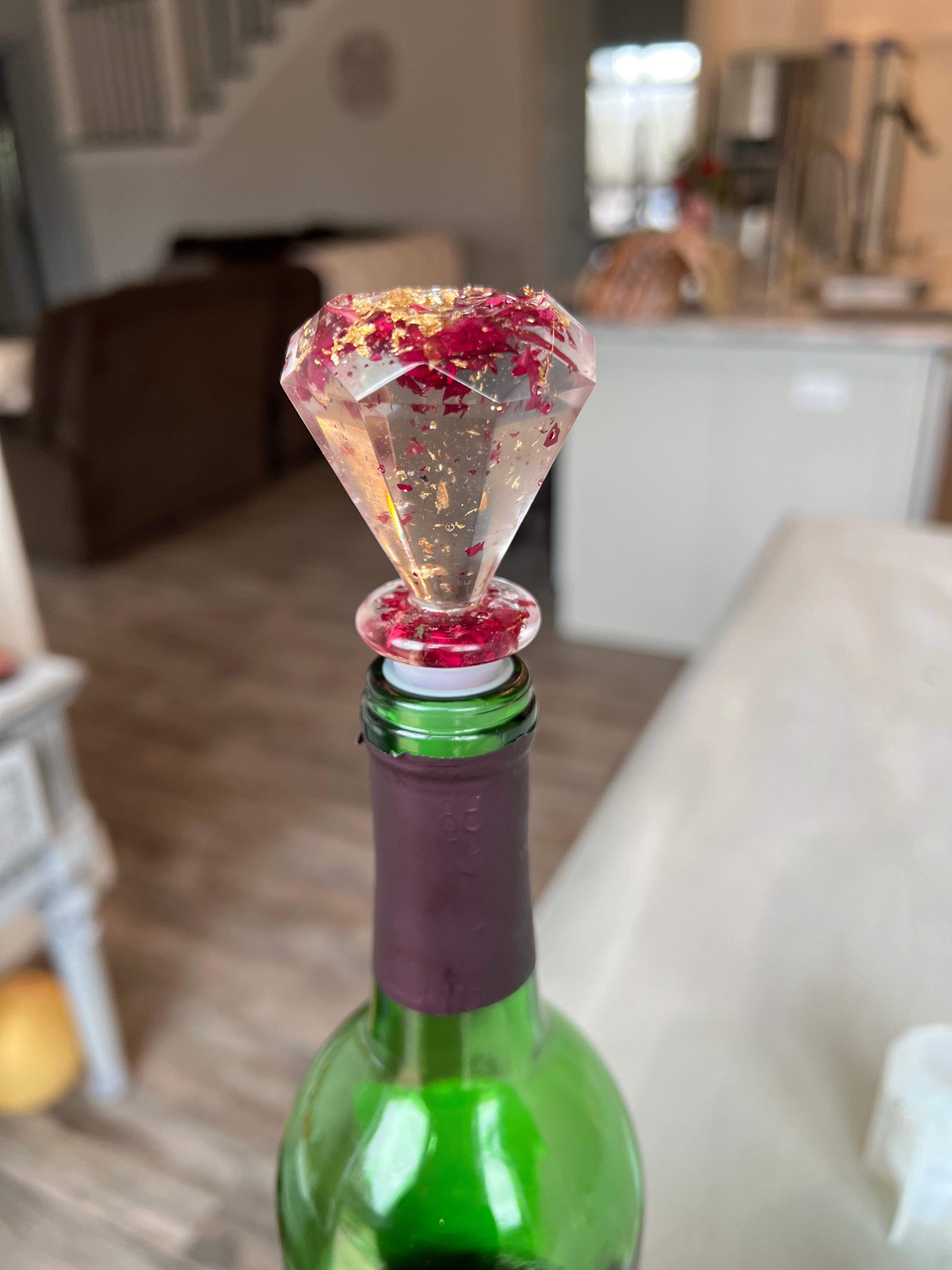 Diamond Edge Silicone Resin Mold Wine Bottle Stopper