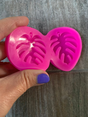 Unique Monstera Resin Earring Jewelry Mold