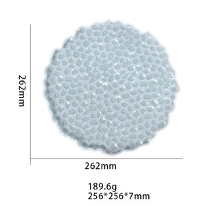 gemstone silicone resin tray mold round or rectangle