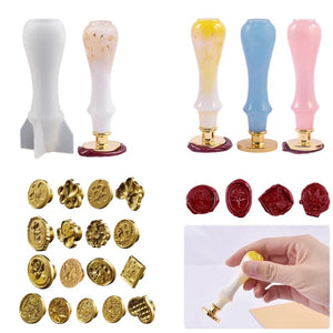Wax Seal Silicone Resin Mold Handle Kit