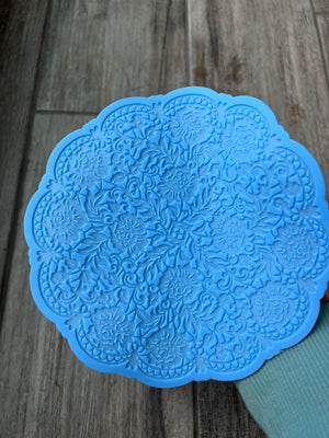 resin lace inlay silicone mold