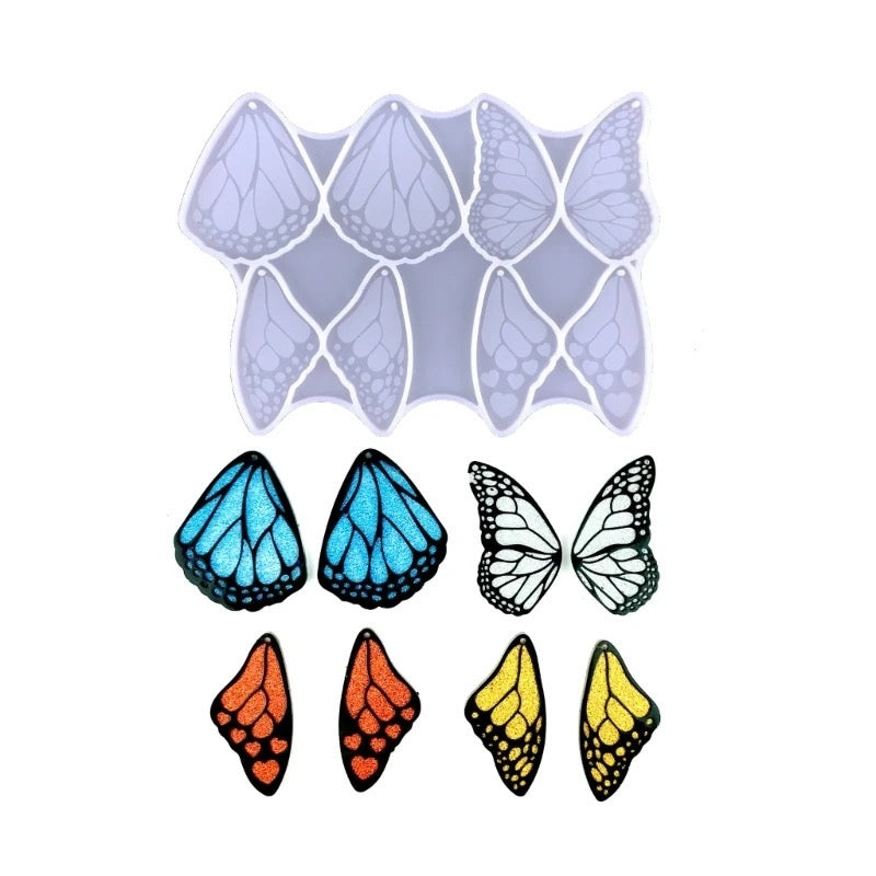 butterfly wing earring resin mold