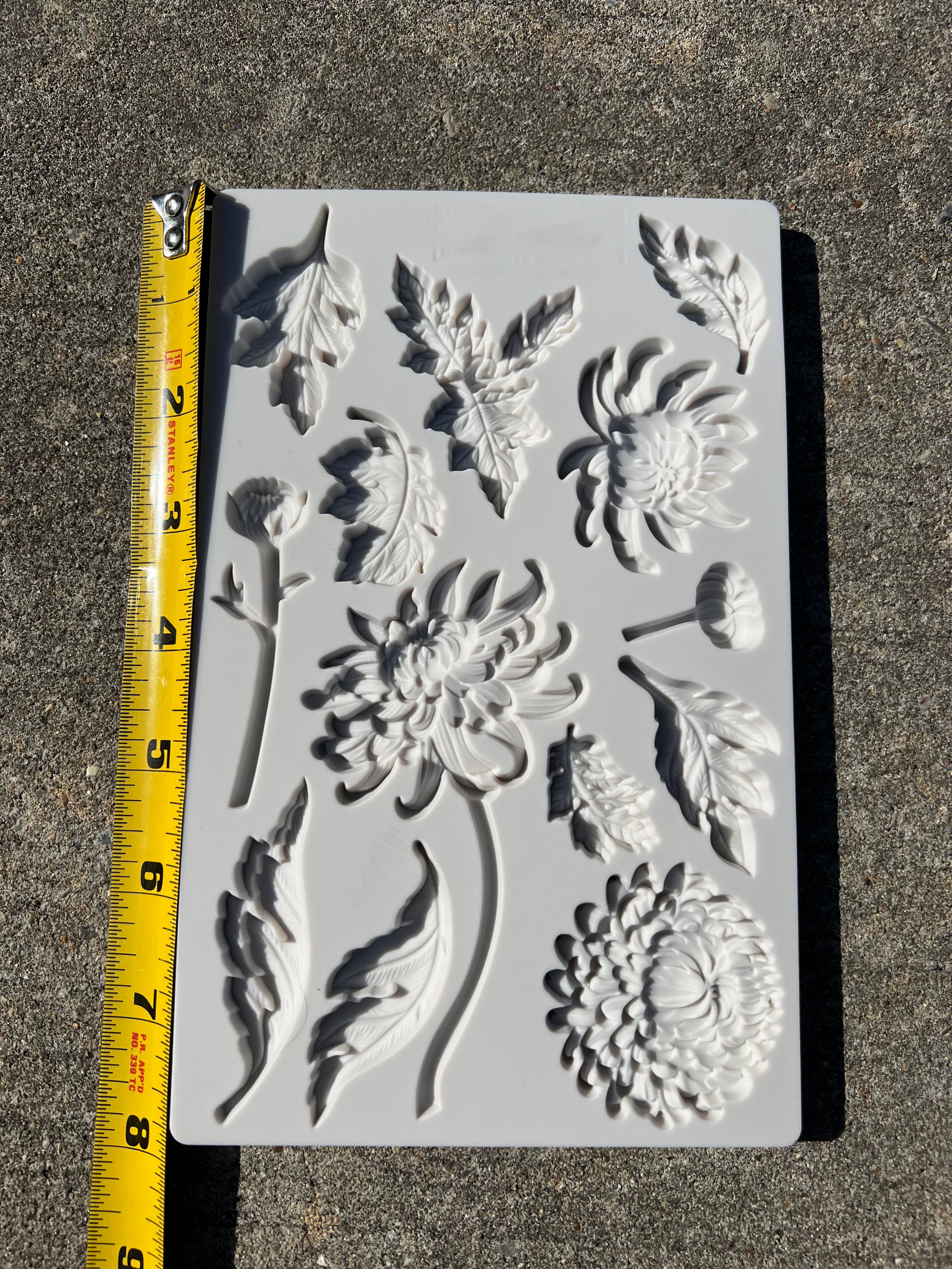 prairie floral resin silicone mold