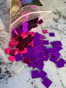 extra large royal purple square glitter for resin art