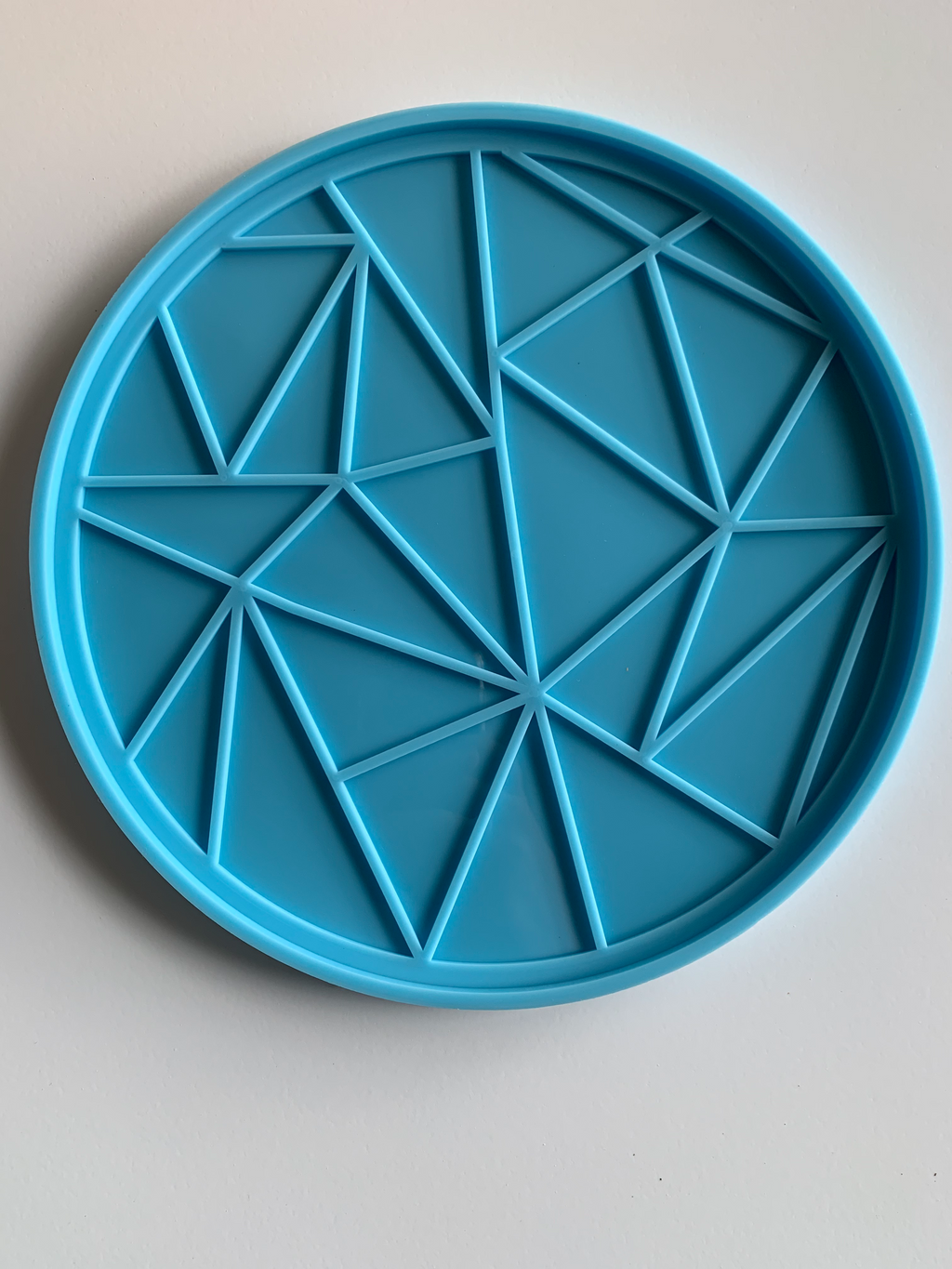round stained glass resin mold silicone