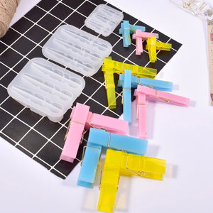 clothes pin clip resin molds
