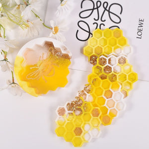 Honeycomb Silicone Resin Coaster Mold Set – Phoenix